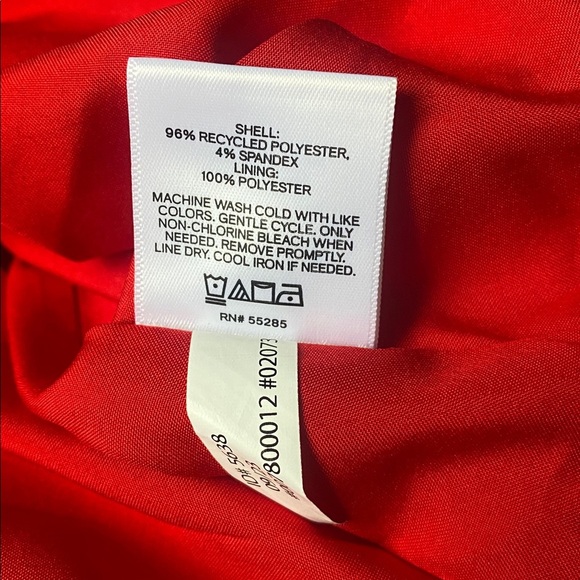 Express Women’s Red long Sleeve Tie Waist Mini Dress Size S - Picture 5 of 8